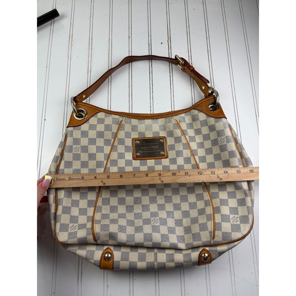 Louis Vuitton Vintage Damier Azur Canvas Hobo Galliera PM Shoulder Bag $1600 - Picture 6 of 16
